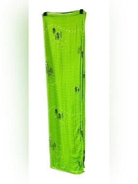 Lavley 45” X 100” 70%‎ Bamboo, 30% Cotton Lightweight Green Mountain Scene Scarf